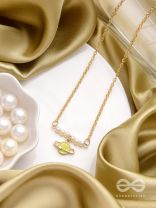 The Planet Crafter- Golden Embellished Necklace