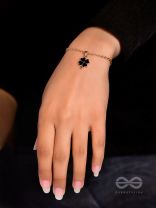 The Ebony Bud- Golden Embellished Bracelet