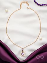 The Space Orbit- Golden Embellished Necklace