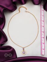 The Space Orbit- Golden Embellished Necklace