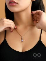 The Space Orbit- Golden Embellished Necklace