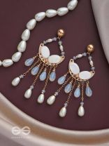 The Moon Crib- Golden Embellished Earrings