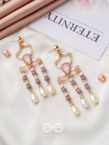 The Flowing Spring- Golden Embellished Earrings