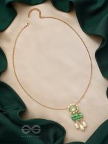 The Olive Garden- Golden Embellished Necklace