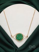 The Starry Eyed- Golden Embellished Necklace