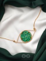 The Starry Eyed- Golden Embellished Necklace