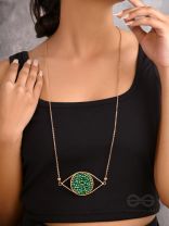 The Starry Eyed- Golden Embellished Necklace