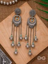The Royal Glory- Oxidised Embellished Earrings