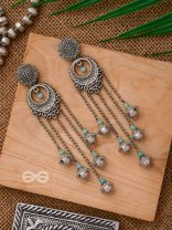 The Royal Glory- Oxidised Embellished Earrings