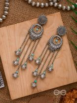 The Royal Glory- Oxidised Embellished Earrings
