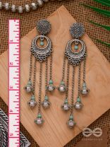 The Royal Glory- Oxidised Embellished Earrings