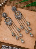 The Royal Glory- Oxidised Embellished Earrings