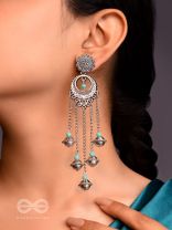 The Royal Glory- Oxidised Embellished Earrings