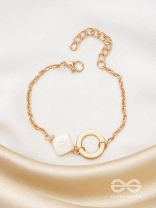 The Sun-kissed Sand- Golden Embellished Bracelet
