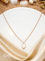 The Ivory Beach- Golden Embellished Necklace