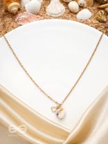 The Beach Romance- Golden Embellished Necklace