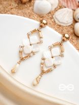 The Arctic Charm- Golden Embellished Earrings