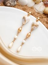 The Rope of Sand- Golden Embellished Earrings