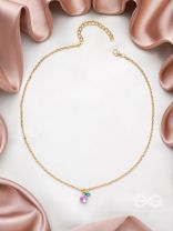 The Fig Delight- Golden Embellished Necklace