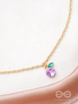 The Fig Delight- Golden Embellished Necklace