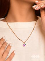The Fig Delight- Golden Embellished Necklace