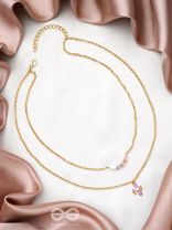  Double the 'Charm'- Golden Layered Necklace