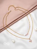 Double the 'Charm'- Golden Layered Necklace