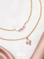  Double the 'Charm'- Golden Layered Necklace