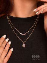  Double the 'Charm'- Golden Layered Necklace