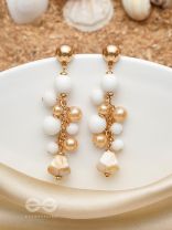 The Berry Branch- Golden Embellished Earrings