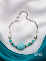 The Splendid Skyline- Silver Embellished Bracelet