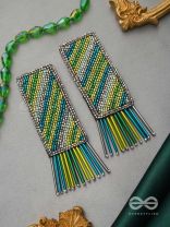 Pravish- The Colorful Rains- Glass Beads Embroidered Earrings