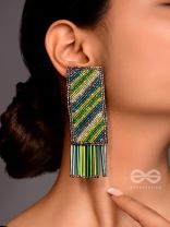 Pravish- The Colorful Rains- Glass Beads Embroidered Earrings