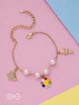 The Sunny Spring- Golden Enamelled Bracelet