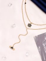 The Bewitching Spider- Golden Layered Spider Necklace