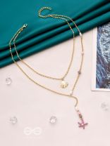 The Sea of Charm- Golden Layered Necklace