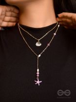 The Sea of Charm- Golden Layered Necklace