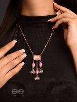 The Lavender Hues- Golden Embellished Necklace