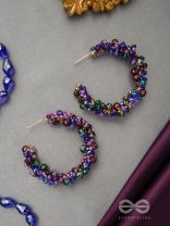 Aarksha- The Radiant Constellation- Glass Beads Embroidered Earrings