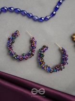 Aarksha- The Radiant Constellation- Glass Beads Embroidered Earrings