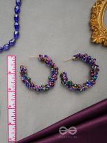 Aarksha- The Radiant Constellation- Glass Beads Embroidered Earrings