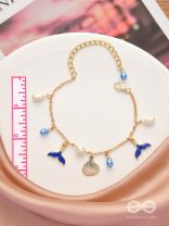 The Mermaid's Kiss- Golden Pearl Bracelet