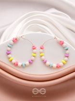 The Sparkling Rainbow- Golden Embellished Earrings