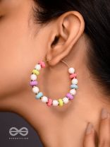 The Sparkling Rainbow- Golden Embellished Earrings