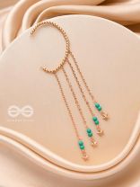 The Twinkling Trail- Golden Embellished Earcuff
