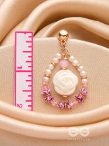 The Rose Garden- Golden Embellished Earrings