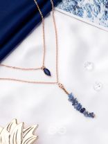 The Rock  Candy- Golden Embellished Layered Necklace