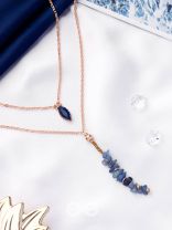 The Rock  Candy- Golden Embellished Layered Necklace