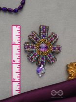 MANIDHARA - THE GEM HOLDER - BEADED AND STONE EMBROIDED  EARRINGS