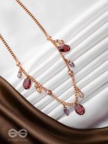 DYNAMIC DRIZZLING WINE - CLASSY CONTEMPORARY EARRINGS